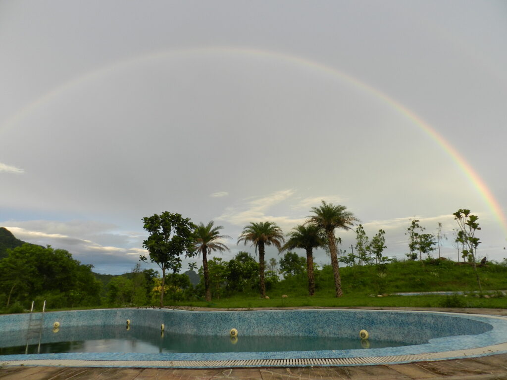Rainbow View in Swiming pool